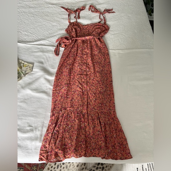 Jcrew Tie Shoulder Button Front Dress - Picture 1 of 6